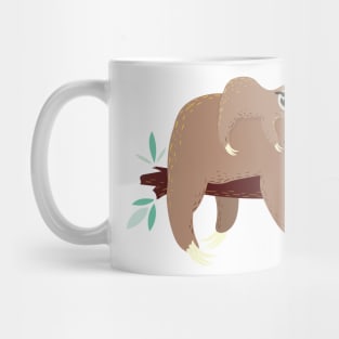 Sloth mom with baby Mug